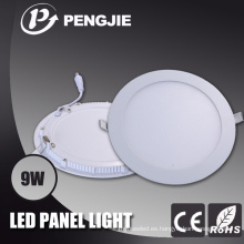 Luz de panel pequeña ultrafina de 9W LED redonda